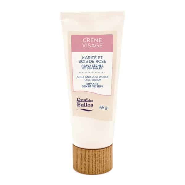 Crème pour le visage au beurre de karité et bois de rose