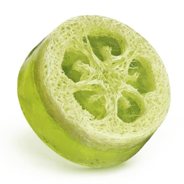 Savon glycériné luffa au citron-lime