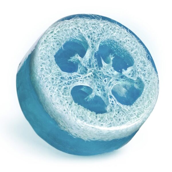 Savon glycériné luffa à l'eau de pluie