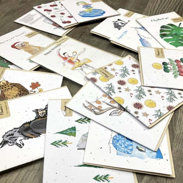 Carte de souhait plantable