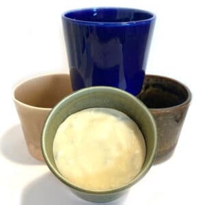 Ensemble savon à raser 140g et pot en céramique